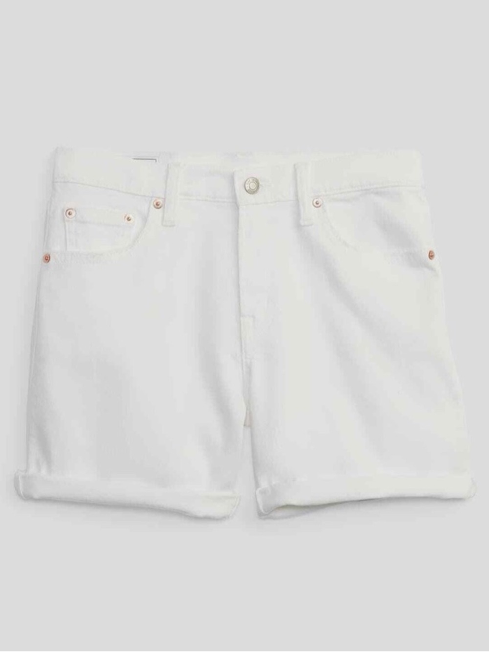 GAP 5" Mid Rise Girlfriend Denim
Shorts - WHITE Sz.27!NWT